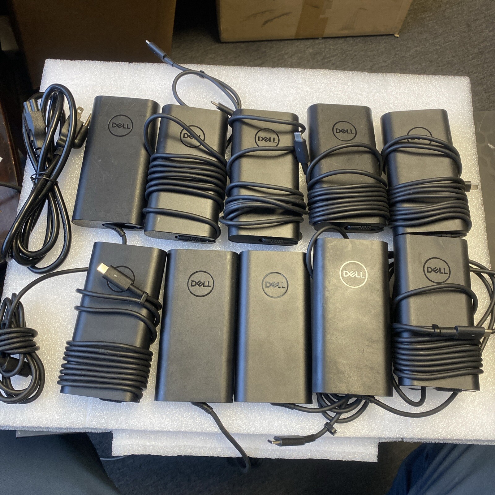Lot 10x OEM Original Dell 90W Type-C DA90PM170 LA90PM170 Charger With Power Cabl