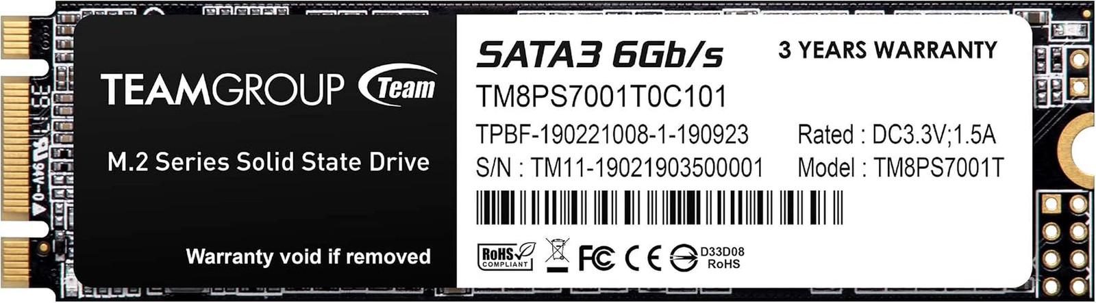 MS30 1TB with SLC Cache 3D NAND TLC M.2 2280 SATA III 6Gb/S Internal Solid State