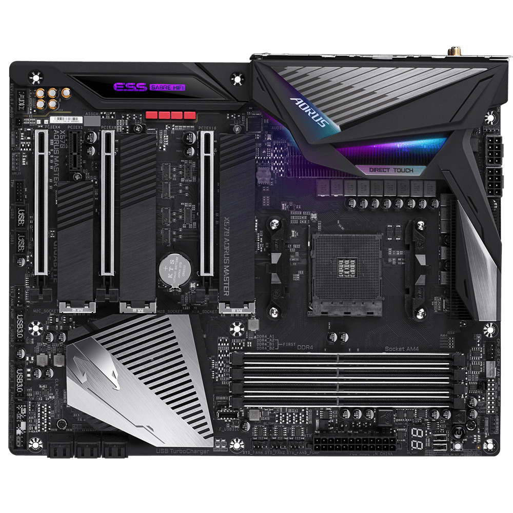 For GIGABYTE X570 AORUS MASTER motheboard X570 AM4 4*DDR4 128G ATX Tested ok