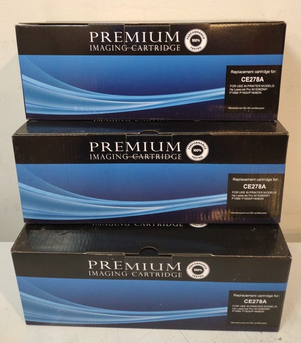 3x CE278A Toner Cartridge For HP LaserJet 78A P1606dn P1606 1536dnf M1536dnf MFP