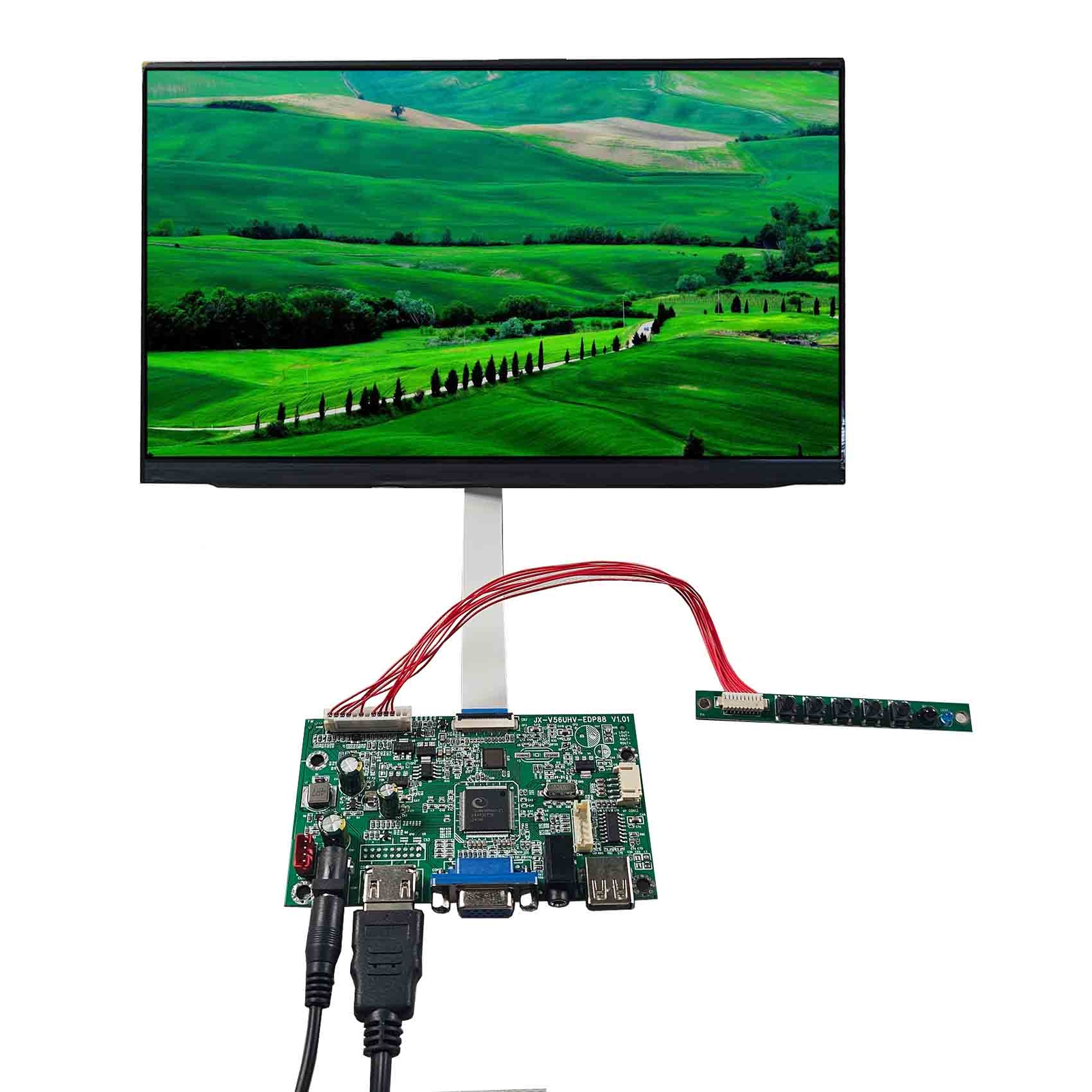 HD VGA USB LCD Controller Board With 11.6" LQ116M1JX 1920x1080 LCD Screen