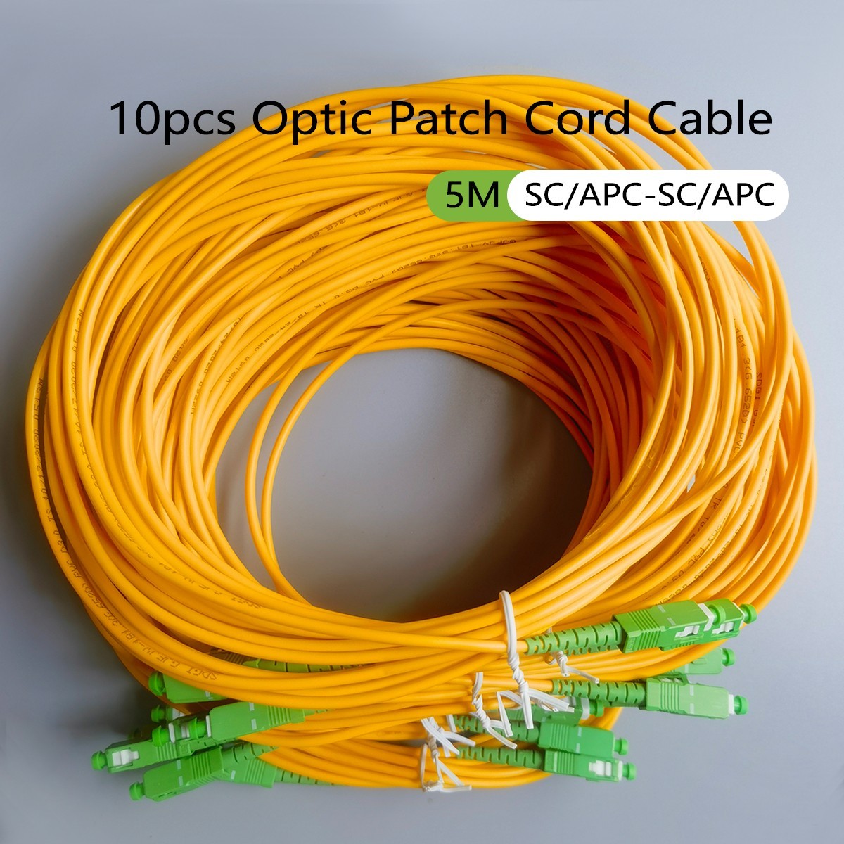 1/2/3/5/10pcs Fiber Optic Cable SC/APC-SC/APC 5M  Simplex Mode Indoor FTTH