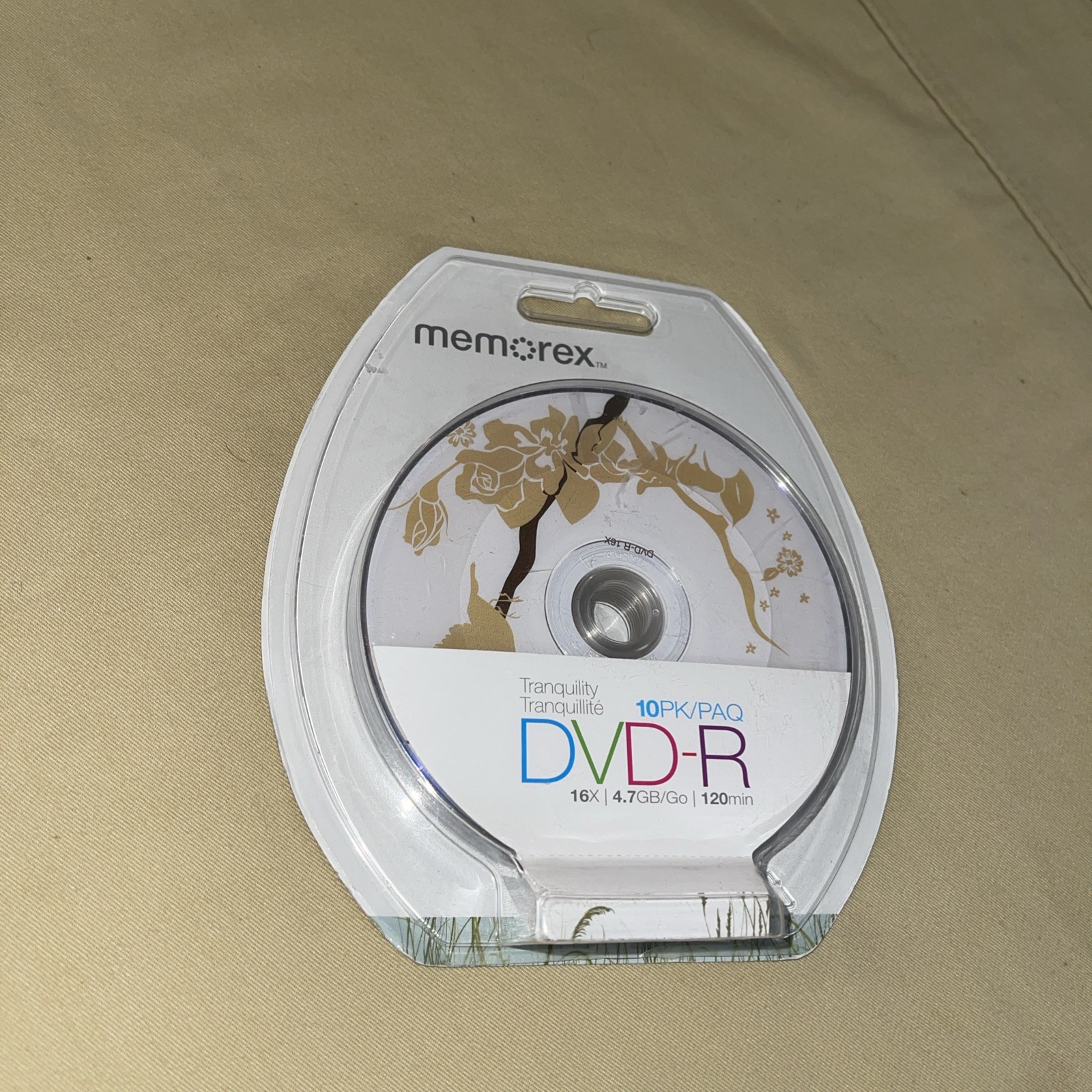 Memorex Tranquility 10 Pack DVD-R 16X 4.7 Gb 120 Minute - NEW Factory Sealed