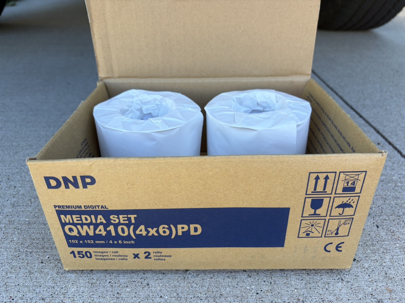 DNP 4x6" Print Paper for QW410 Dye Sub Printer* PAPER ONLY* Priced per roll