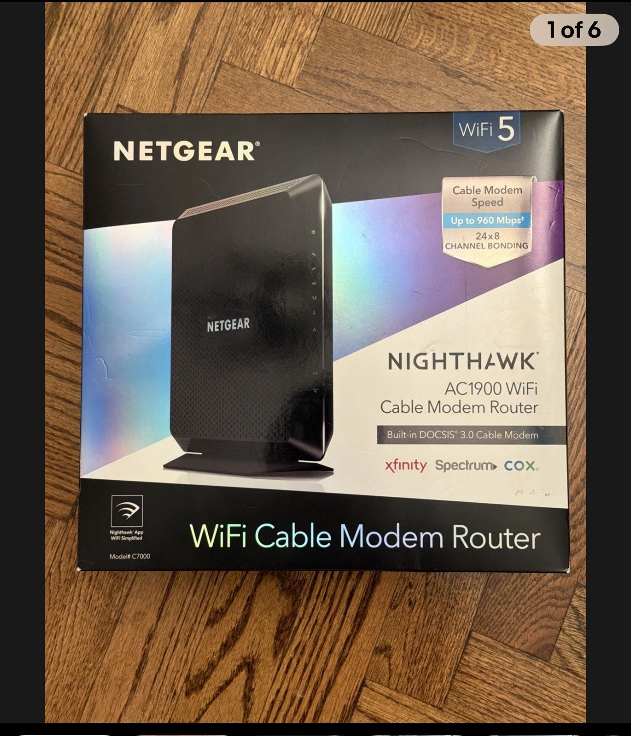 new NETGEAR Nighthawk AC1900 DOCSIS 3.0 WiFi Cable Modem Router C7000-100NAS