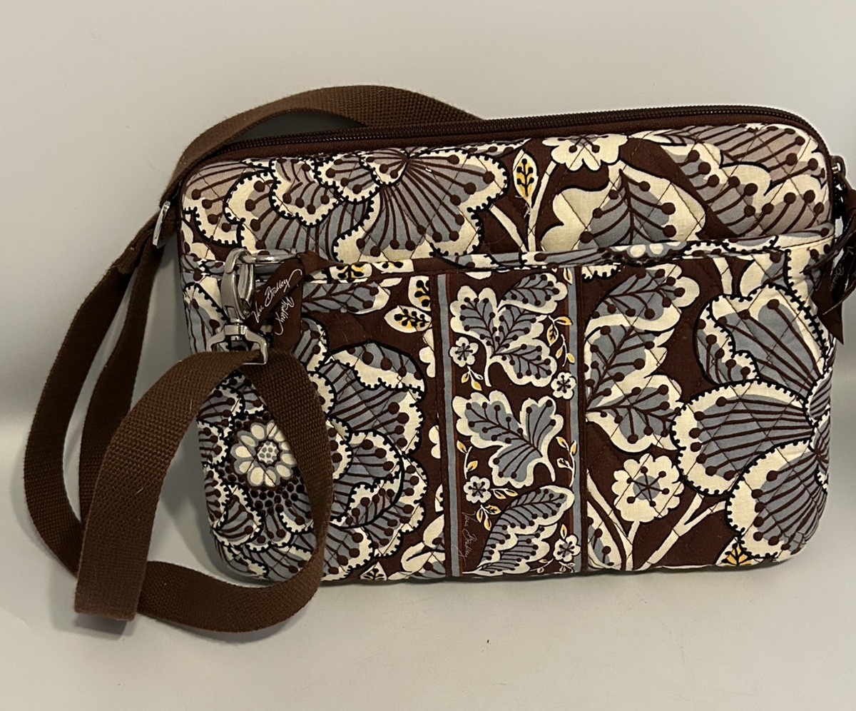 Vera Bradley Hard Shell Tablet IPad Case Floral Crossbody Bag 12"X8.5"