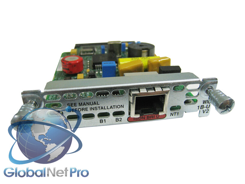 CISCO WIC-1B-U-V2 - 1-Port ISDN BRI NT-1 WIC - LIFETIME WARRANTY
