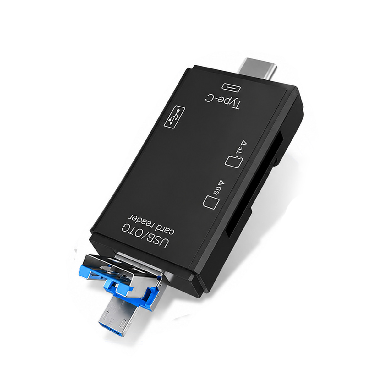 6 in 1 USB 3.0 Type C Card Reader SD Micro SD TF OTG Memory Adapter Laptop PC US