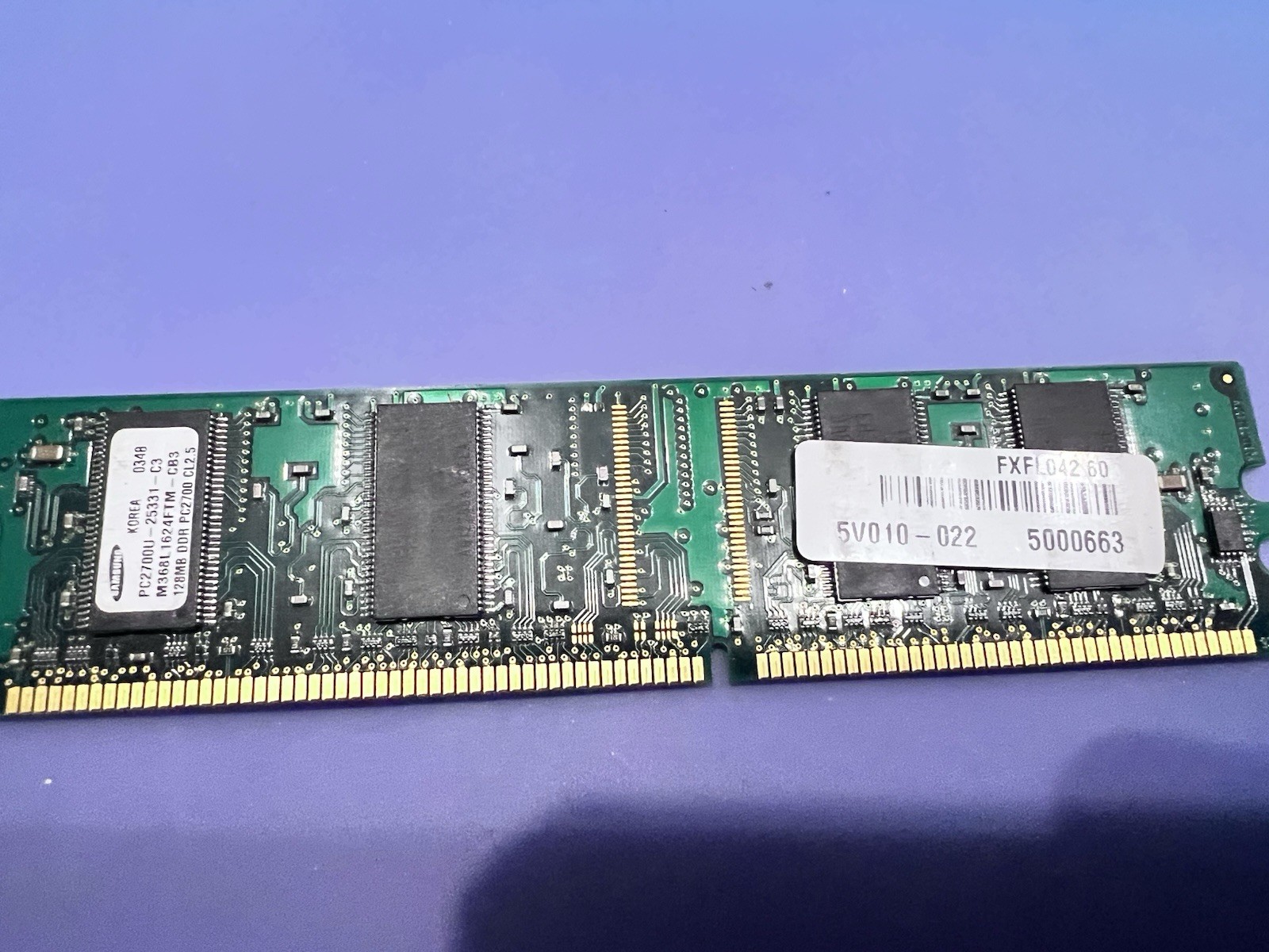 Samsung 128MB DDR1 PC-2700 (DDR-333) Desktop RAM M368L1624FTM-CB3