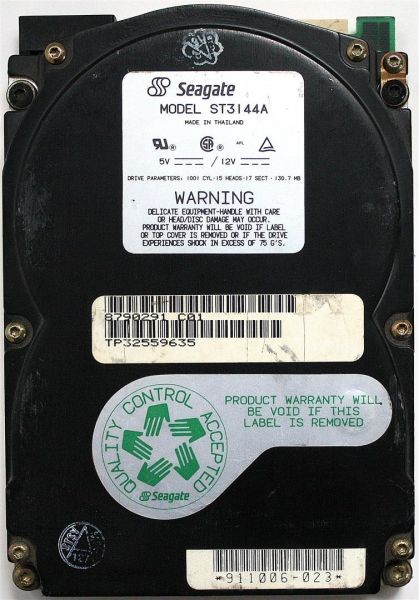 130mb hdd, seagate st3144a, mccd11-00