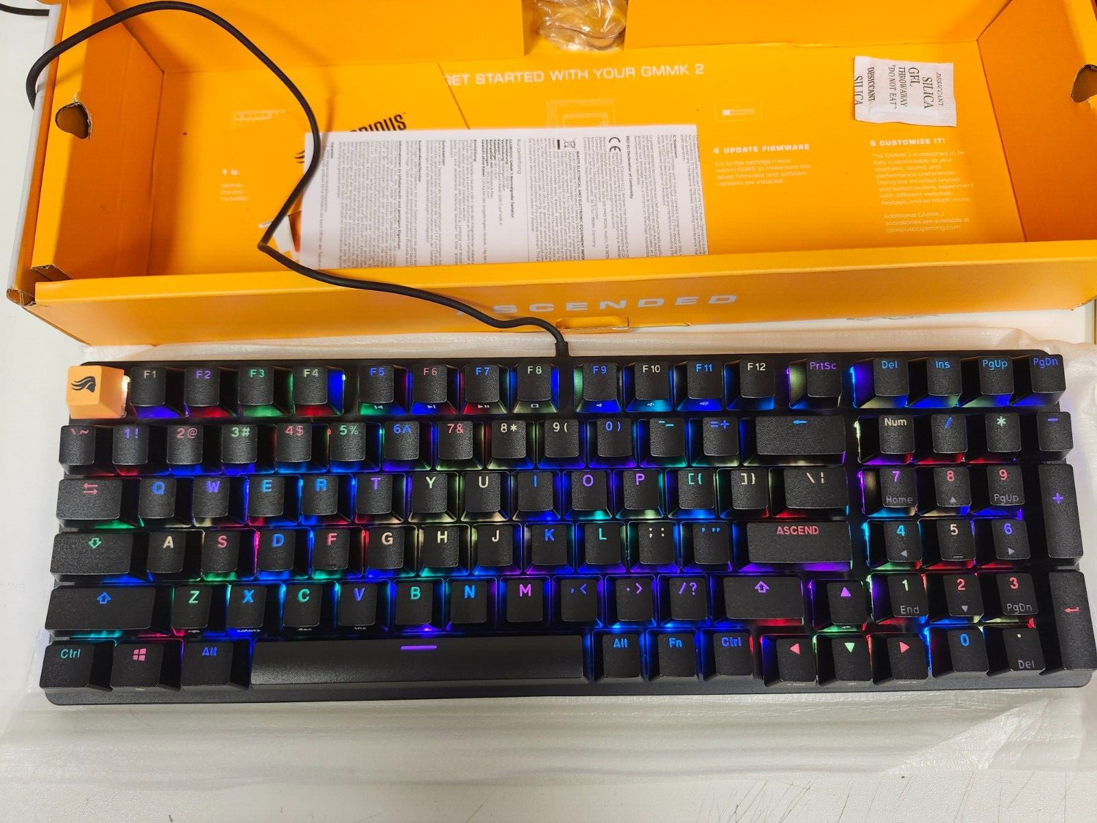 Glorious GMMK 2 Pre-Built Full Size Modular Mechanical keyboard, Black