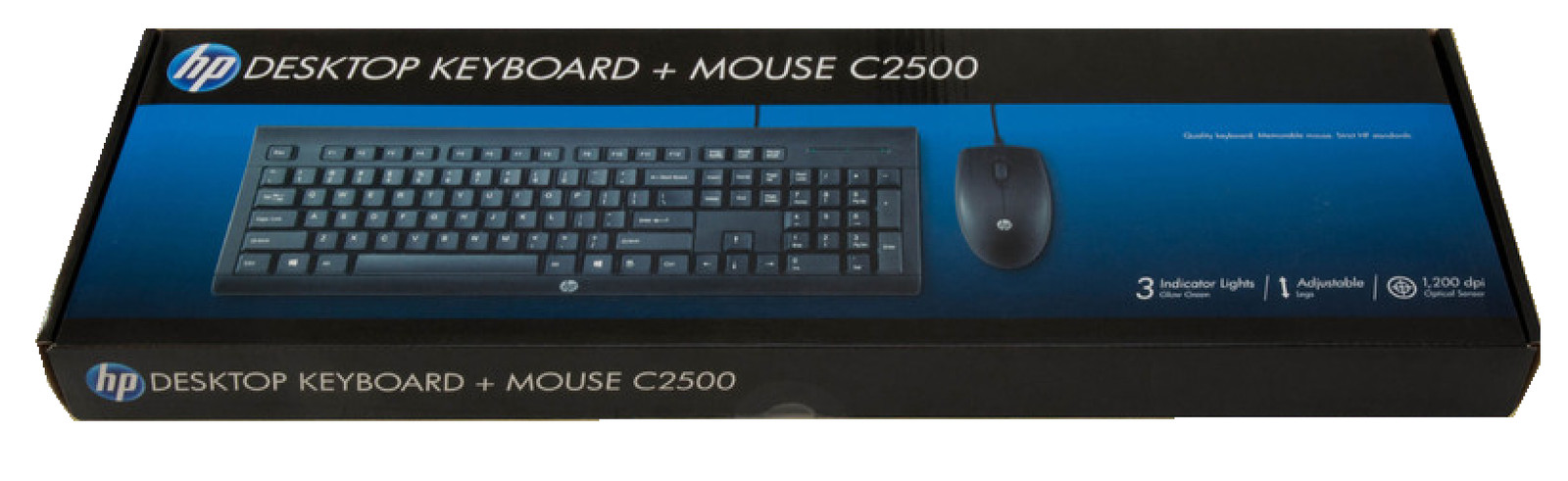 HP Wired Desktop Keyboard & Mouse Combo - C2500 - PNH3C53AA  New Retail