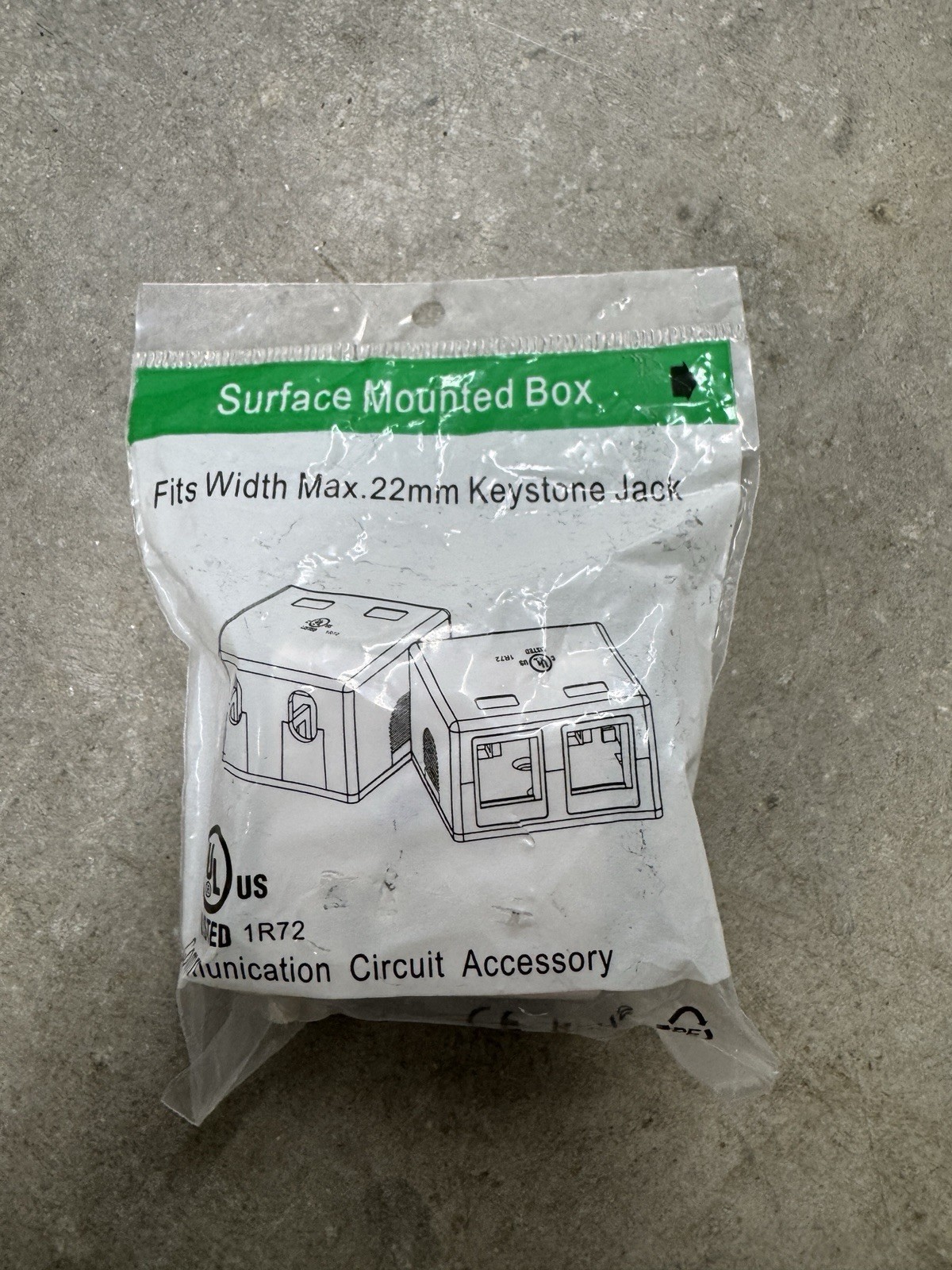 10 Monoprice 7089 2-Port Keystone Jack Surface Mount Boxes White New