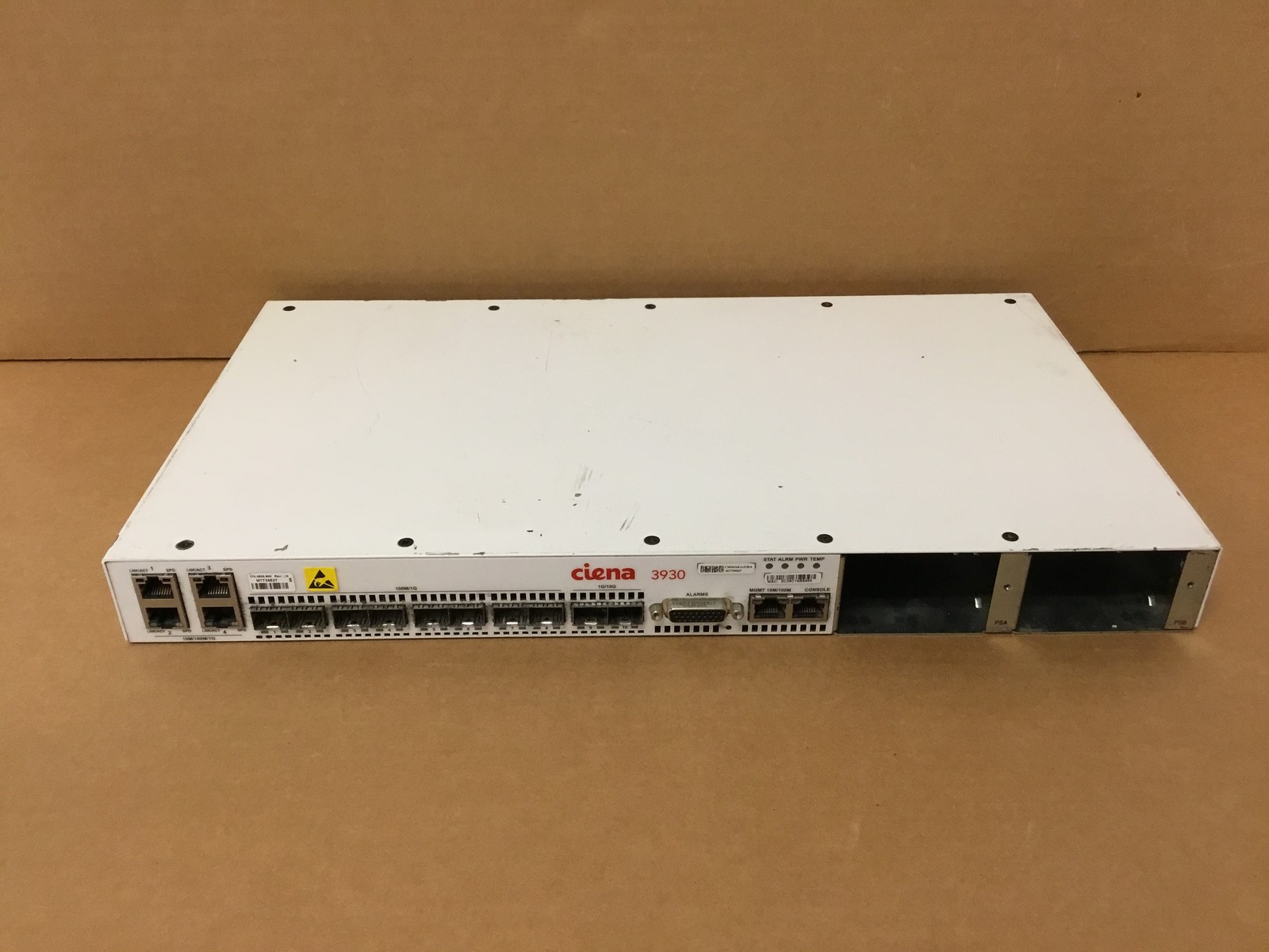 Ciena 3930 Mobile Backhaul Ethernet Switch No Power Supply AS-IS 