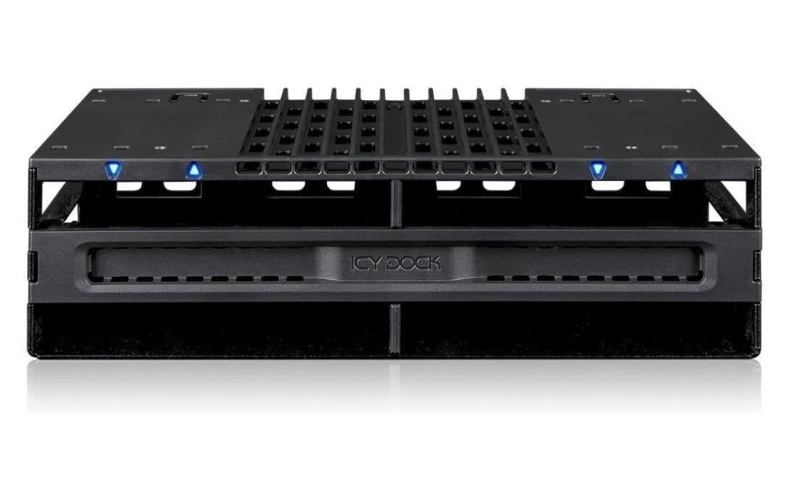 ICY DOCK 4 Bay 2.5 SAS/SATA SSD/HDD Tool Free Mobile Rack for 5.25" Bay | Flexid