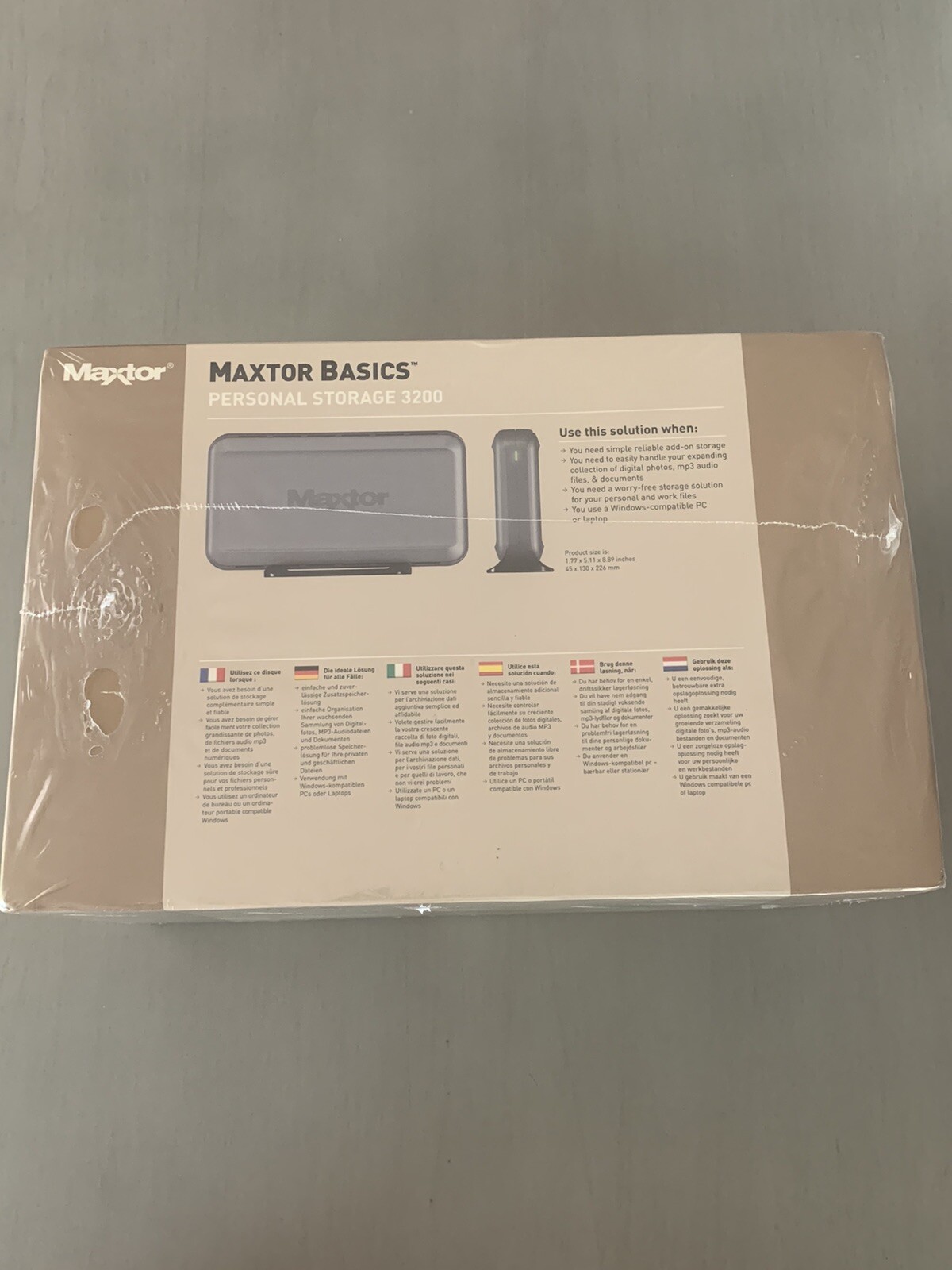 Maxtor Basics personal storage 3200 BRAND NEW SEALED