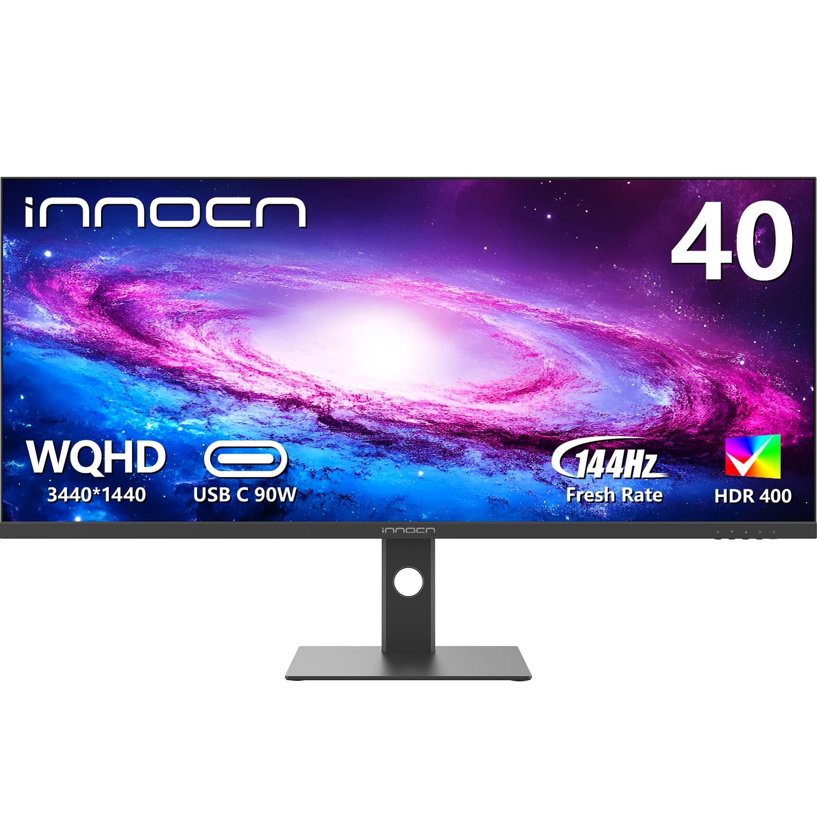 INNOCN 40C1R Ultrawide Monitor 40 WQHD 3440 x 1440p 144Hz FreeSync Premium HD...