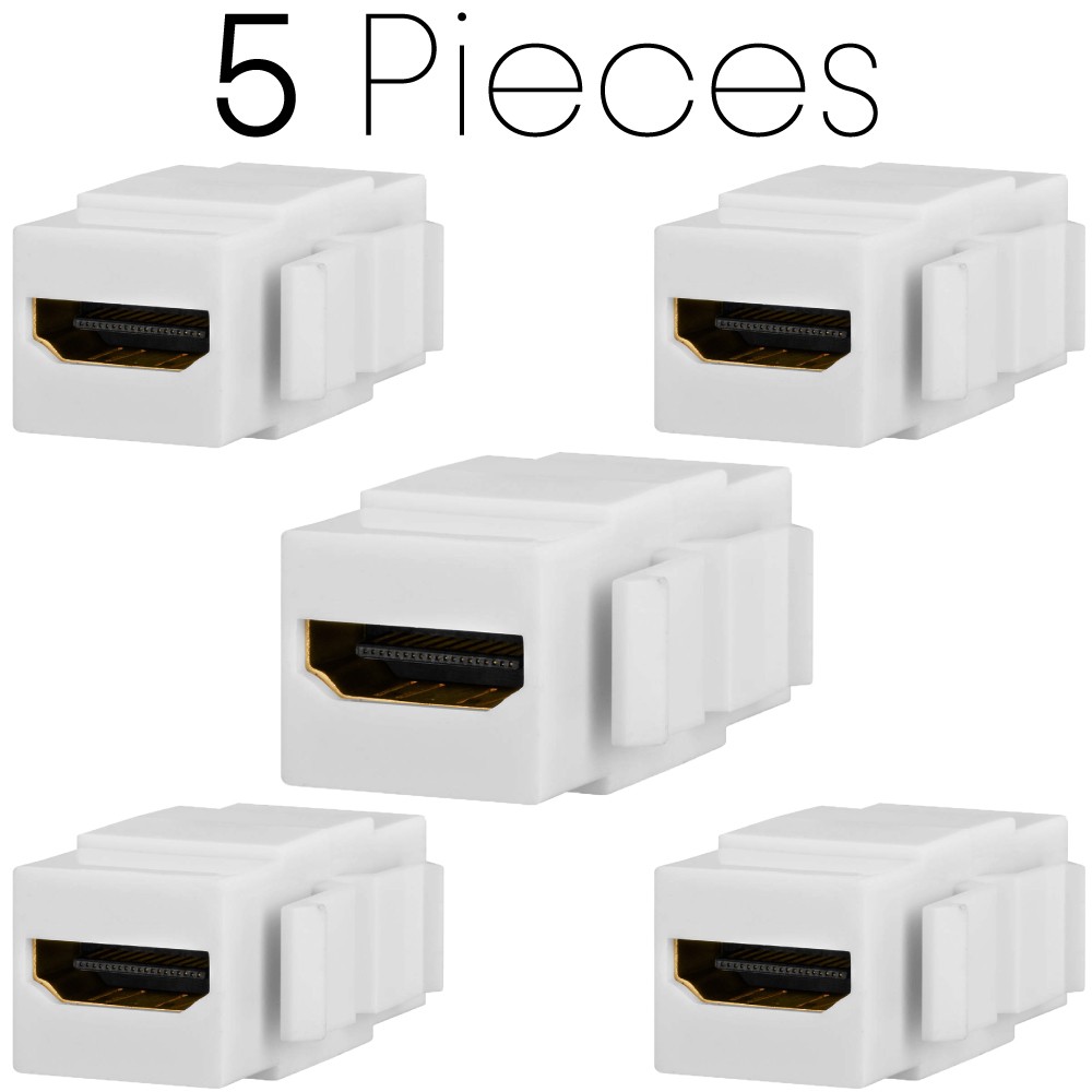 HDMI Keystone Jack 4K HDMI Coupler for Patch Panels Wall Plates Surface Boxes