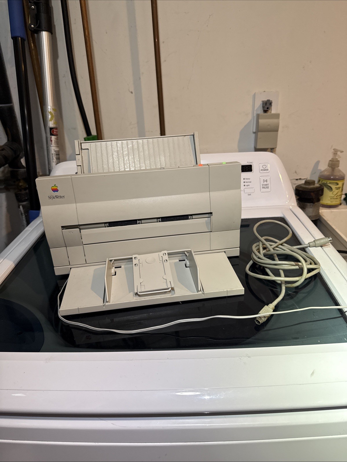 Apple M8000 Style Writer Printer Vintage Power Tested Cords Included StyleWriter