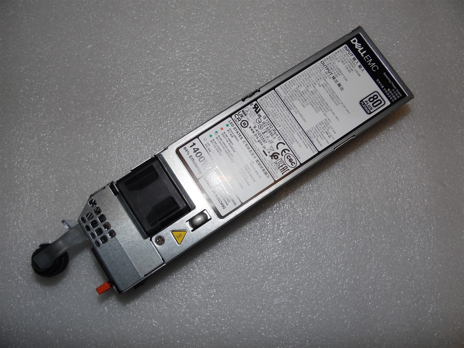 DELL POWEREDGE R6525 R750 R650 1400W PLATINUM 80 POWER SUPPLY 6C11W 1CW9G