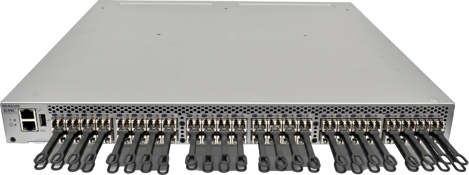 EMC DS-6510B EM-6510-24-8G-R 100-652-595 48-Port 16G SFP+ FC Switch no PSUs