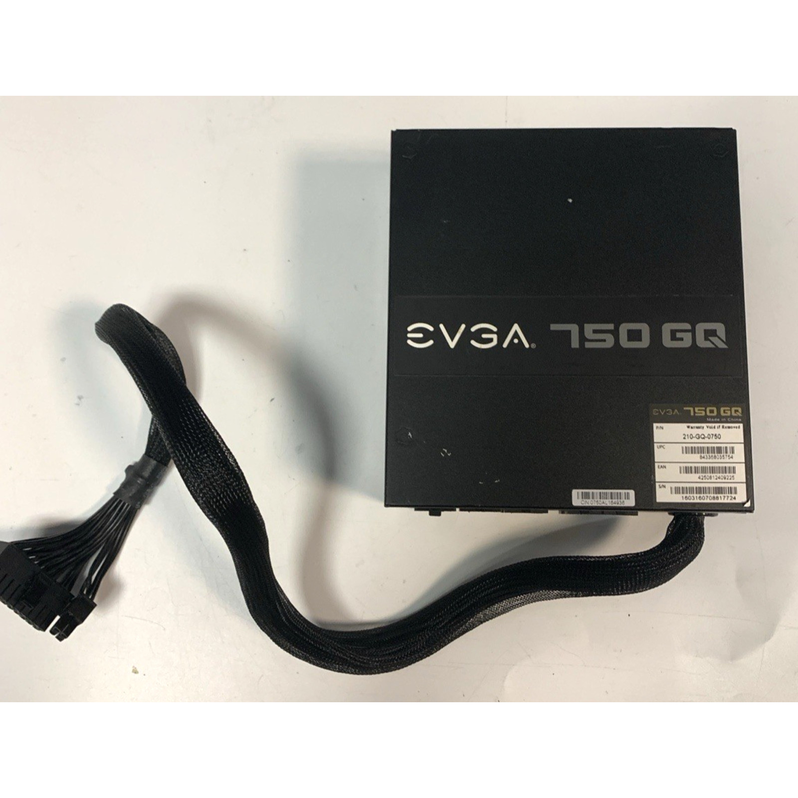 EVGA 750 GQ 750W 80 Plus Gold ATX Modular PSU Black 210-GQ-0750 (NO Cables)