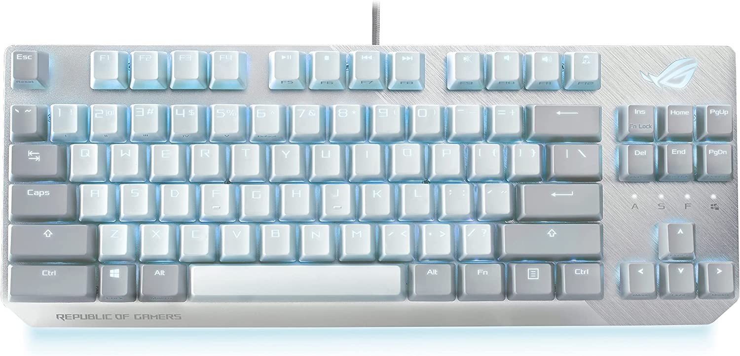 ASUS ROG Strix Scope NX TKL Moonlight White Gaming Brown Switches Keyboard