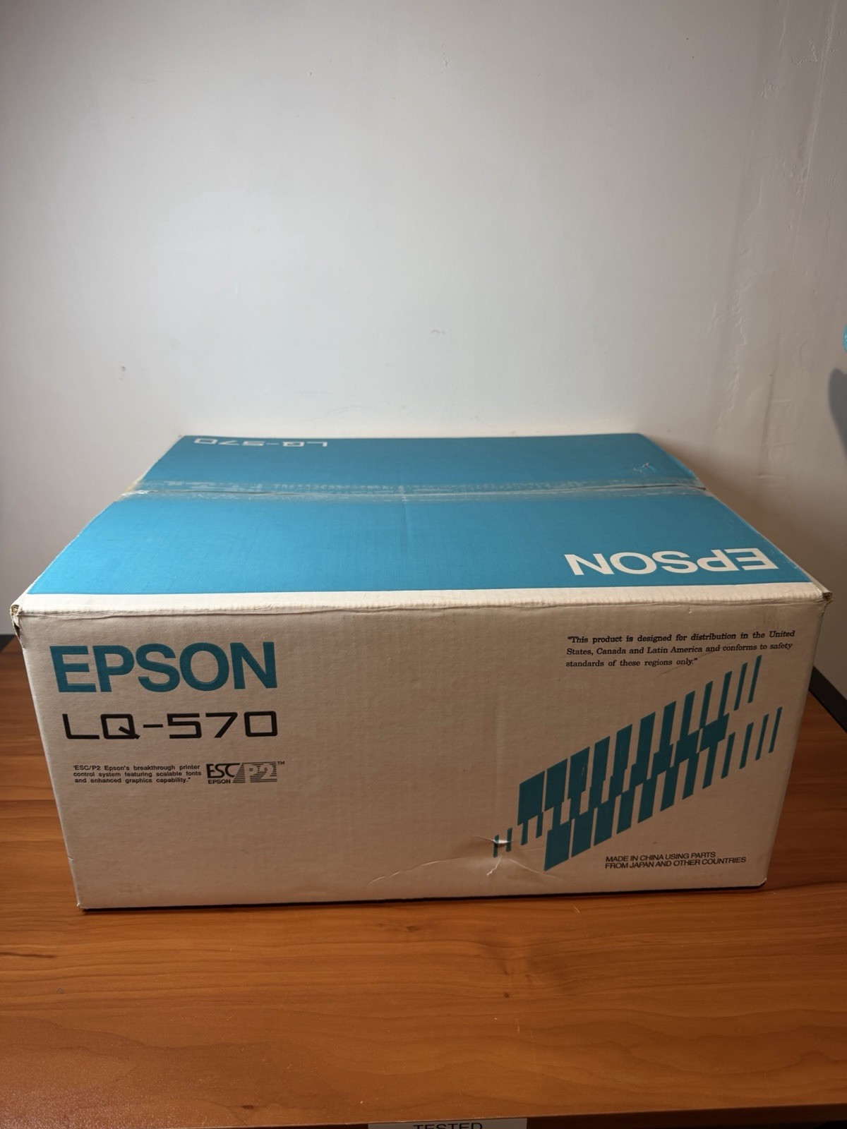 Epson LQ-570 Dot Matrix Printer Tractor Feed ESC/P2 Tested Working w/ Cable