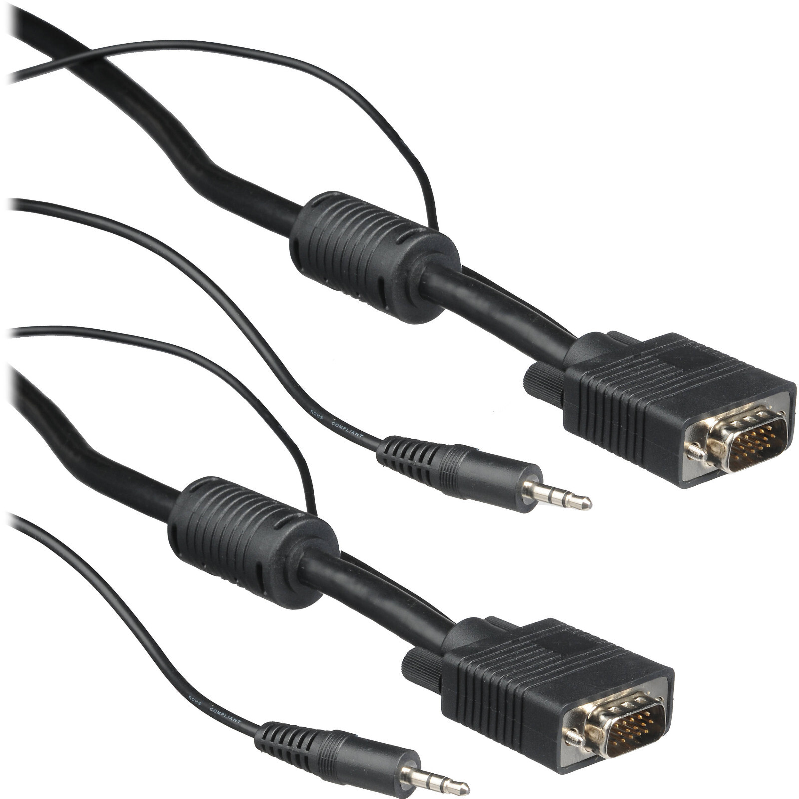 100ft ELKA Premium VGA Male to Male High Durable Cable with 3.5mm Audio Jack