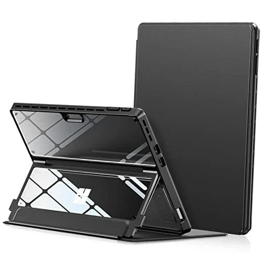  Microsoft Surface Pro 11/10/9 Case, Military-Grade Drop Protection High Black