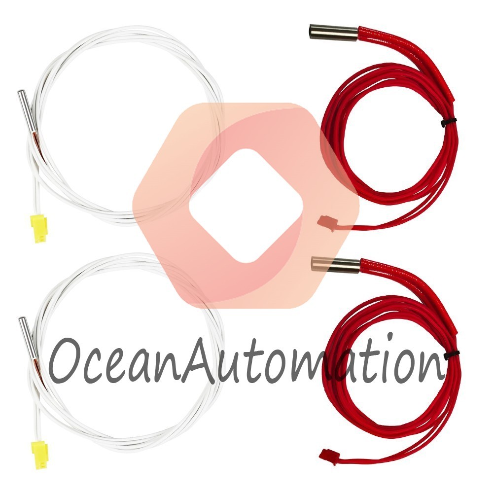 2 Pairs FLSUN V400 3D Printer Hotend Parts Heating Rods Temperature Sensors Heat