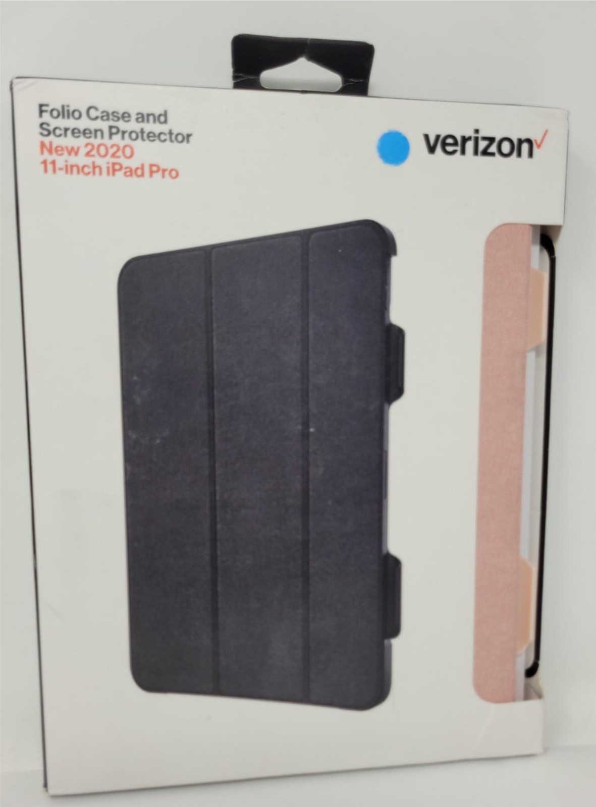 Verizon Folio Case & Tempered Glass Screen Protector for Apple iPad Pro 11" 2020