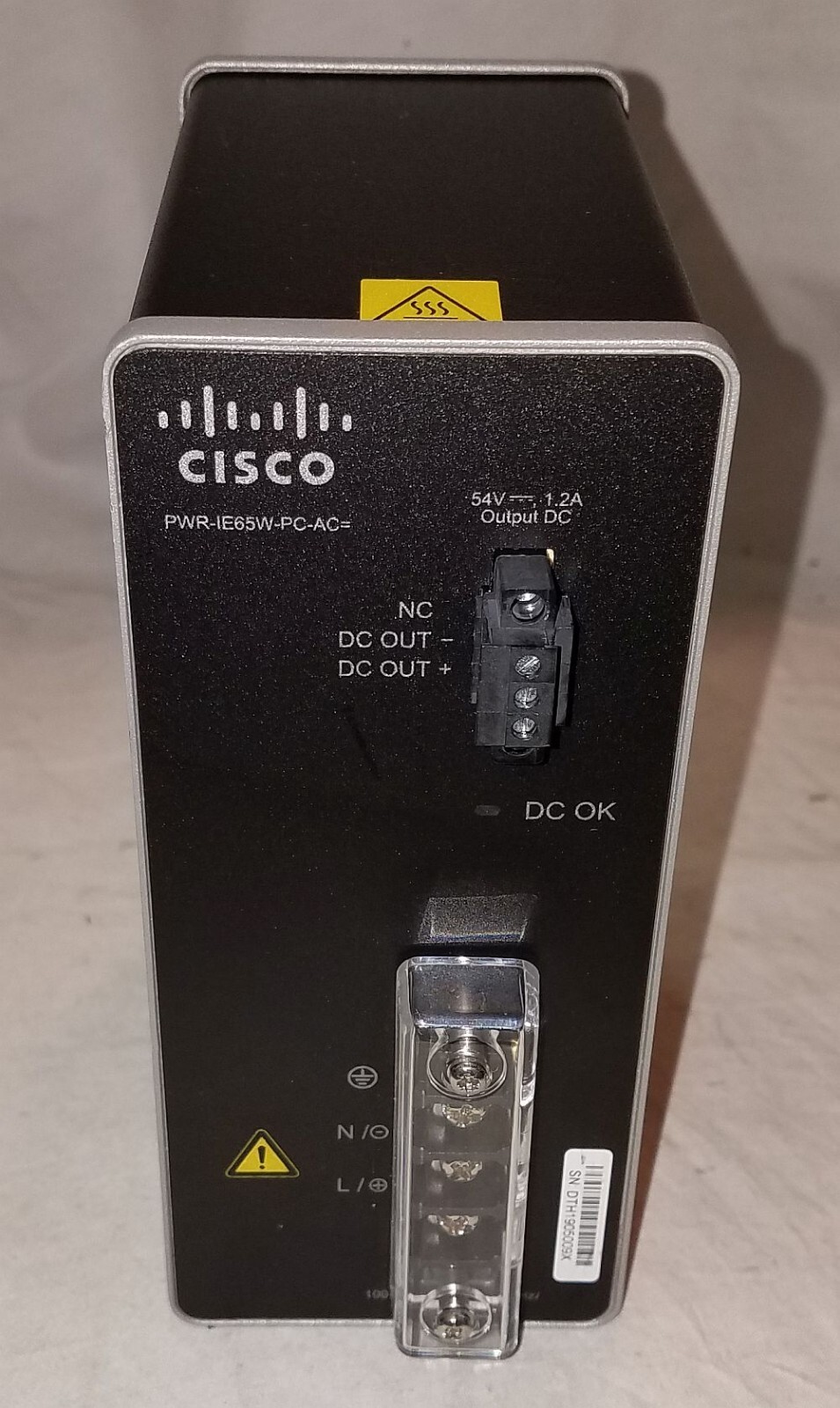 Cisco PWR-IE65W-PC-AC POWER MODULE Used MISSING AC ADAPTER