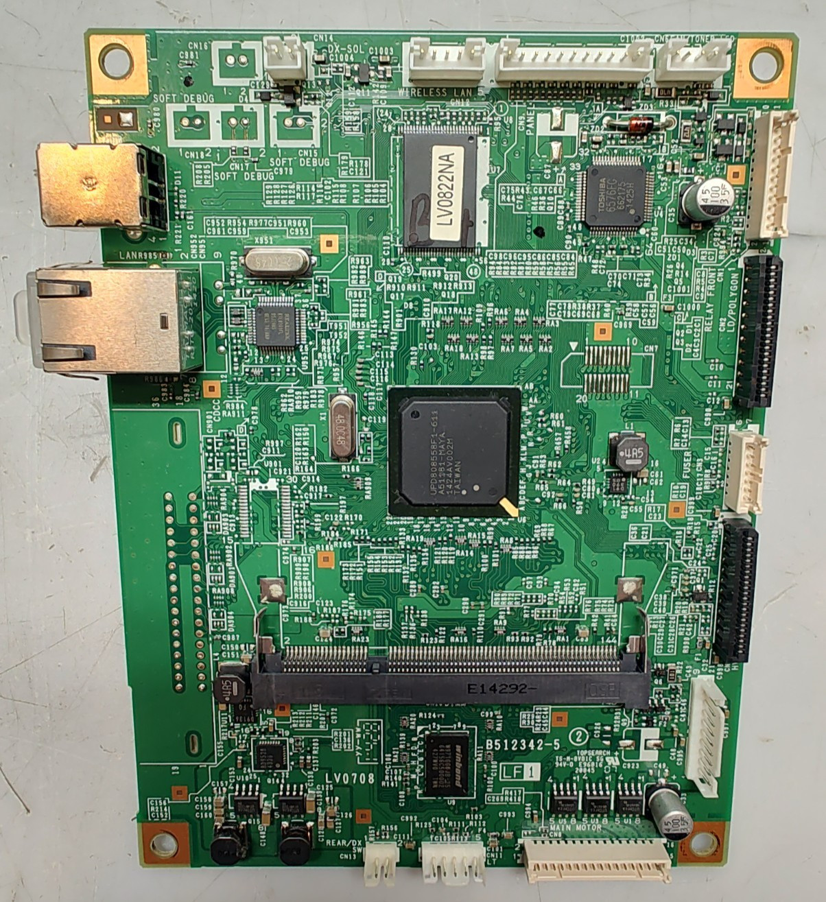 Brother HL-5470DW Printer Main Logic Board PCB Formatter LV0839001 B512342-5