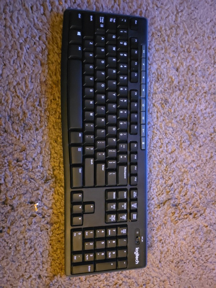 Genuine Logitech K270 820-006477 Wireless Keyboard Y-R0042 Black