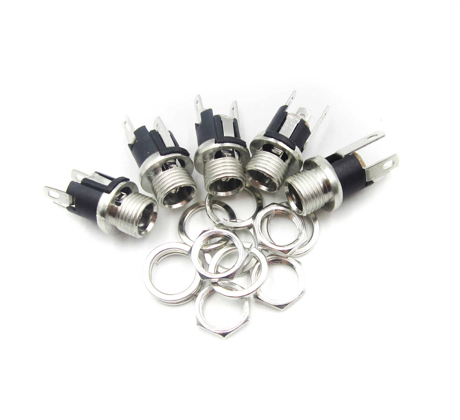 10X5.5x2.1mm DC Power Supply Charger Jack Socket Female Panel Mount Connector
