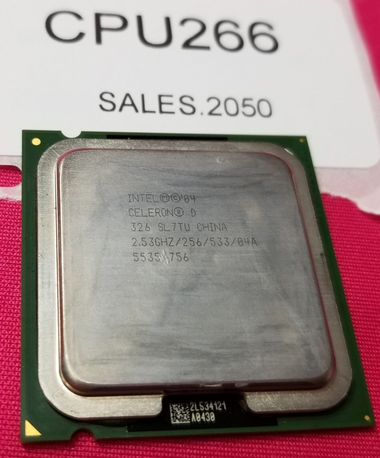 Intel® Celeron® D SL7TU LGA775 CPU Processor 2.53 GHz - Refurb