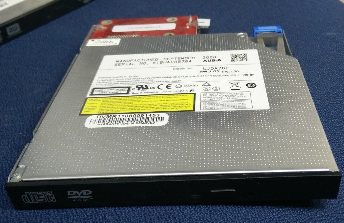 Fujitsu Rx600 UJDA780 Slim CD/DVD with C71688-01 SATA Combo Conversion Board