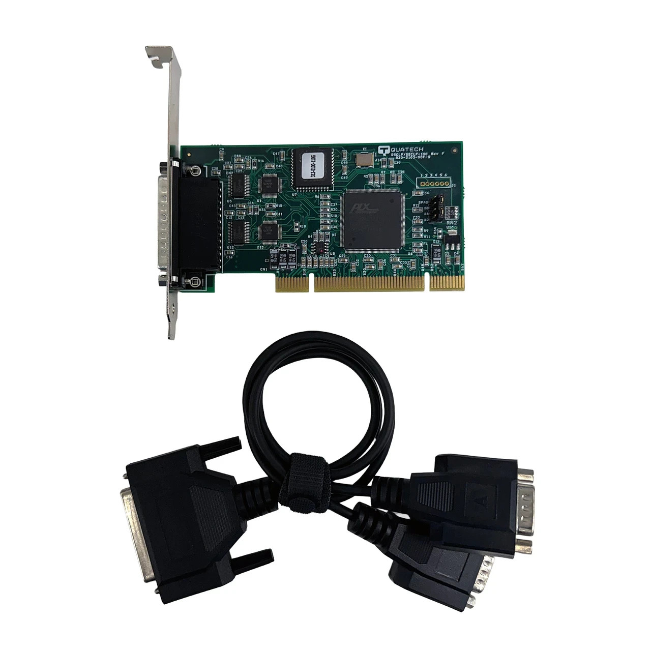 QUATECH DSCLP-100 Serial Port Controller w/Dongle Cable (FH)