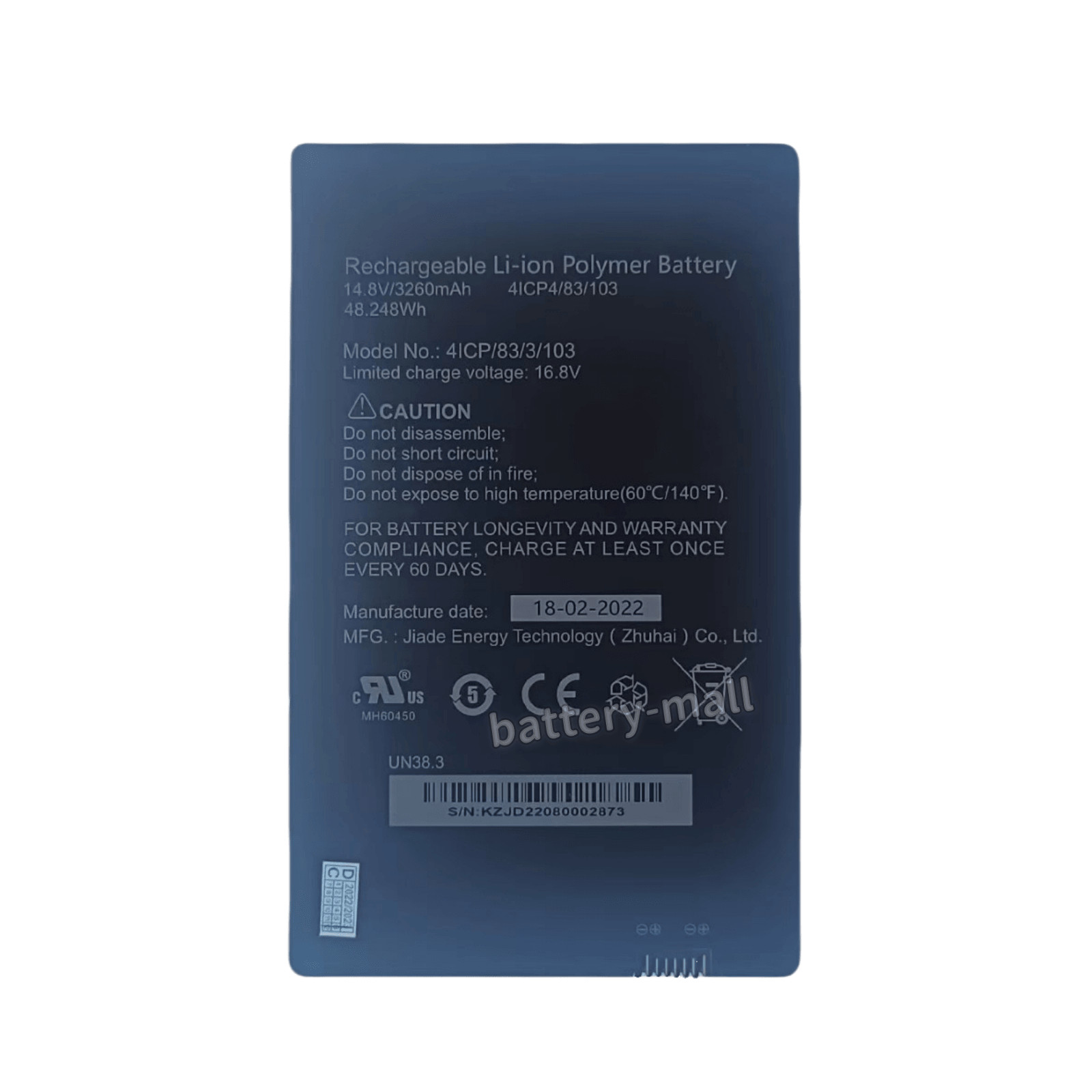 New  Original 4ICP/83/3/103 Battery for Rugged wireless 1013 csi 3260mAh 14.8V