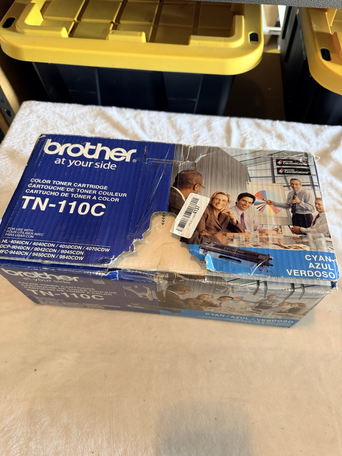 Genuine Brother TN110C Cyan Toner Cartridge, OEM