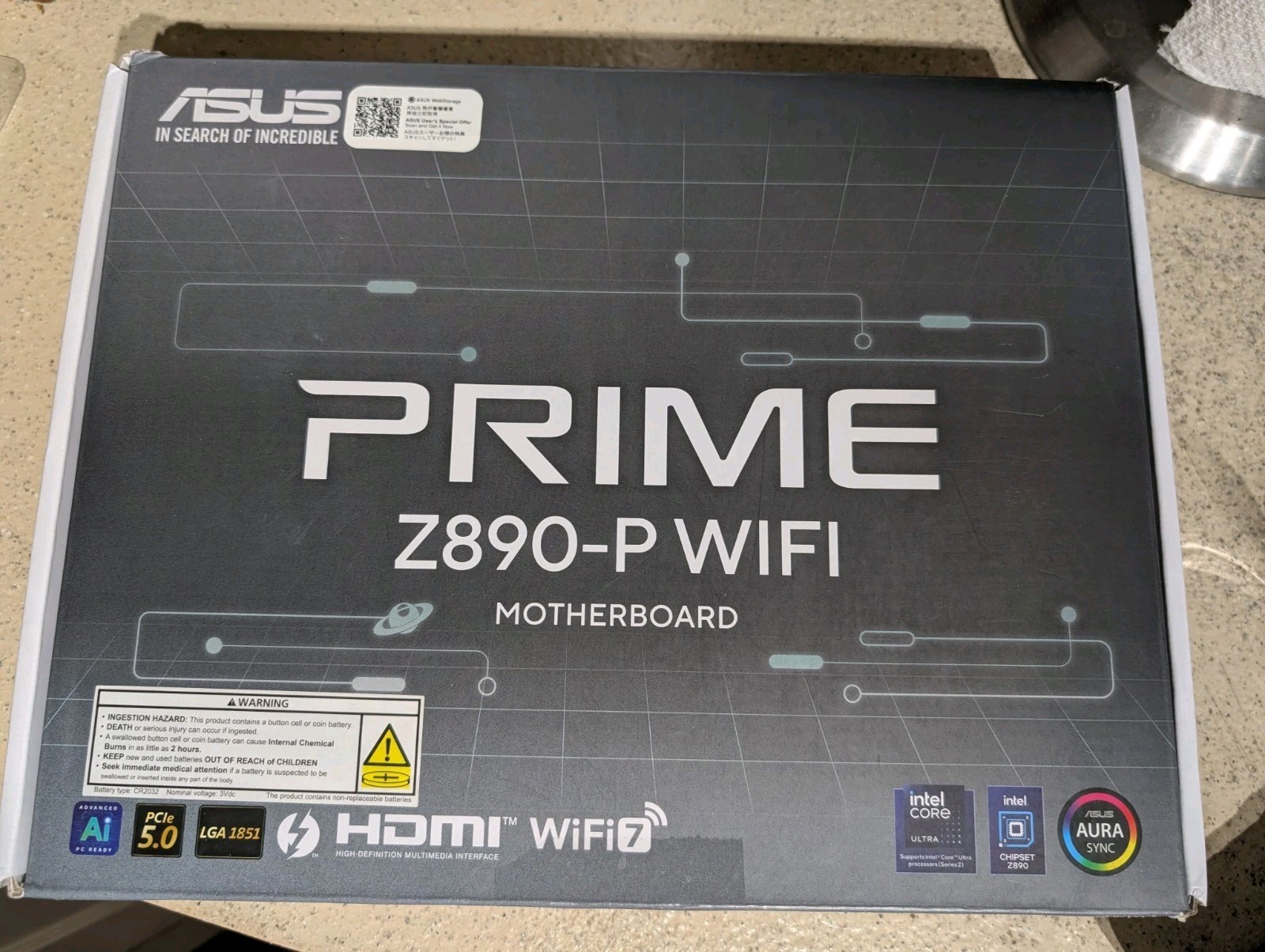 Asus Prime Z890-P Wifi motherboard