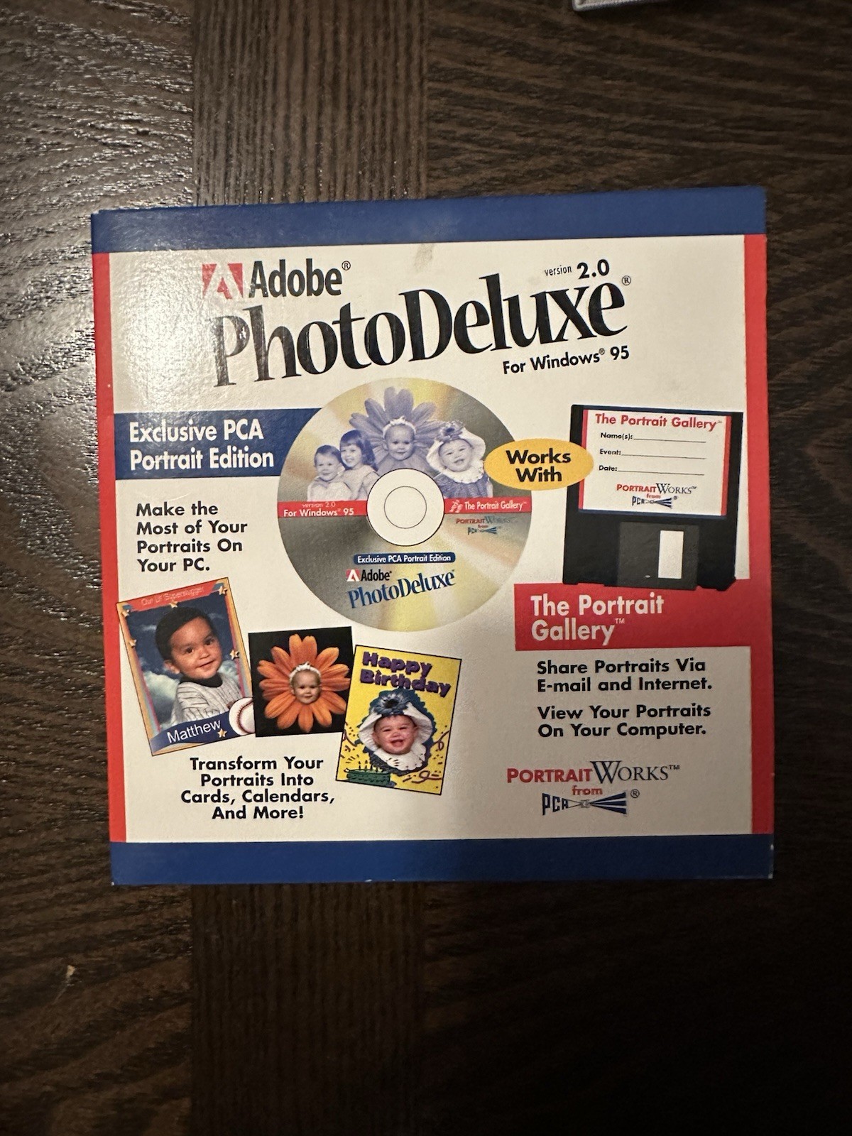 ADOBE PhotoDeluxe Version 2.0 for Win 95 - Portrait Edition EUC