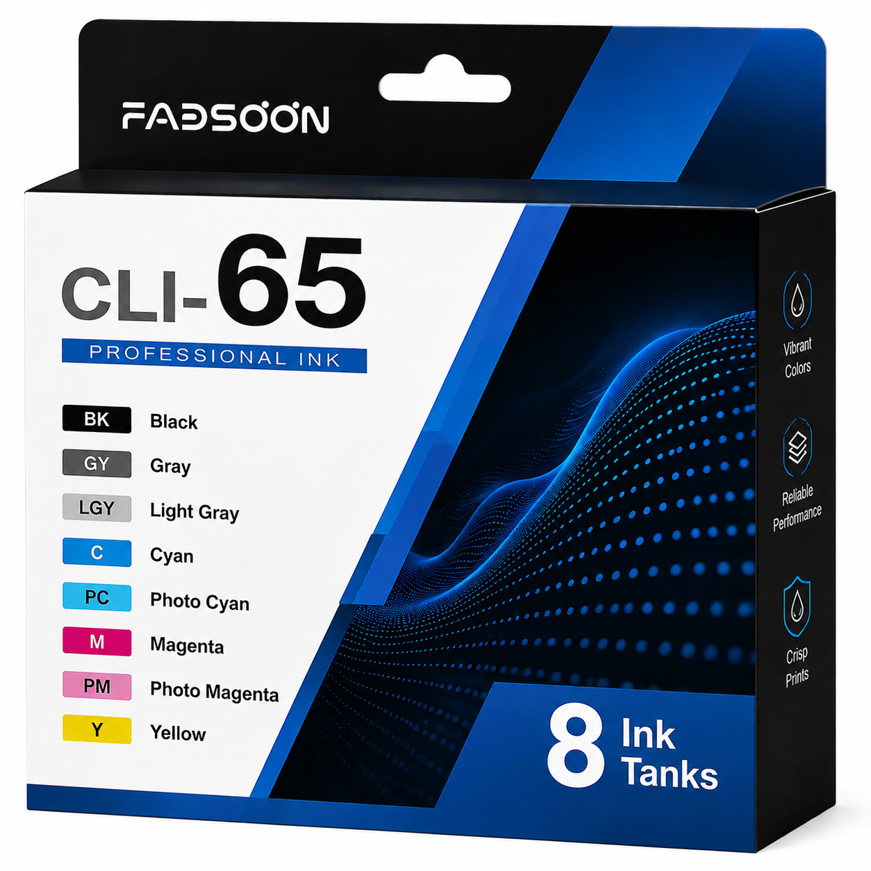CLI-65 8PK Ink Cartridge for PIXMA PRO-200 PRO-200S Professional Photographic