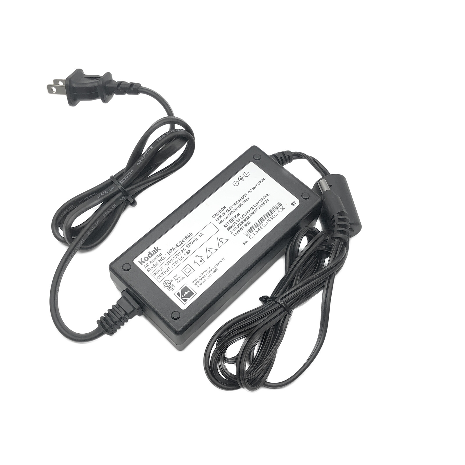 Genuine Kodak AC Adapter for Kodak i2400 i2600 i2800 Color Sheetfed Scanner