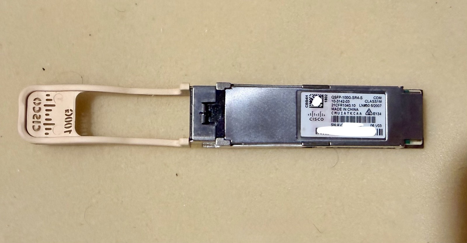 Genuine Cisco QSFP-100G-SR4-S 10-3142-03 100G Transceiver Module with hologram
