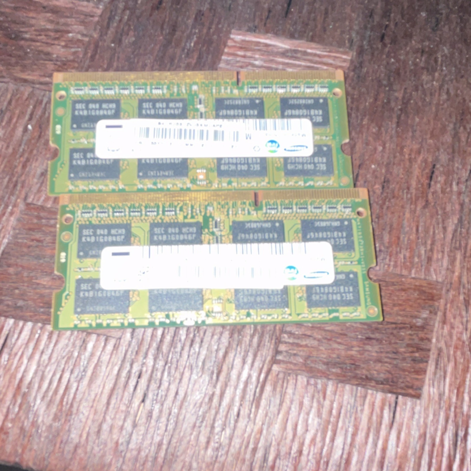 WORKING Samsung DDR2 SO-DIMM PC2-5300S 2GB (2x1GB) Laptop RAM M470T5663QZ3-CF7