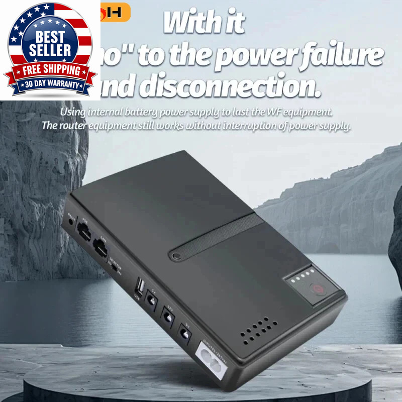 AC220-265V 18W UPS Uninterruptible Power Supply DC1018L 5V/9V/12V Backup Charger