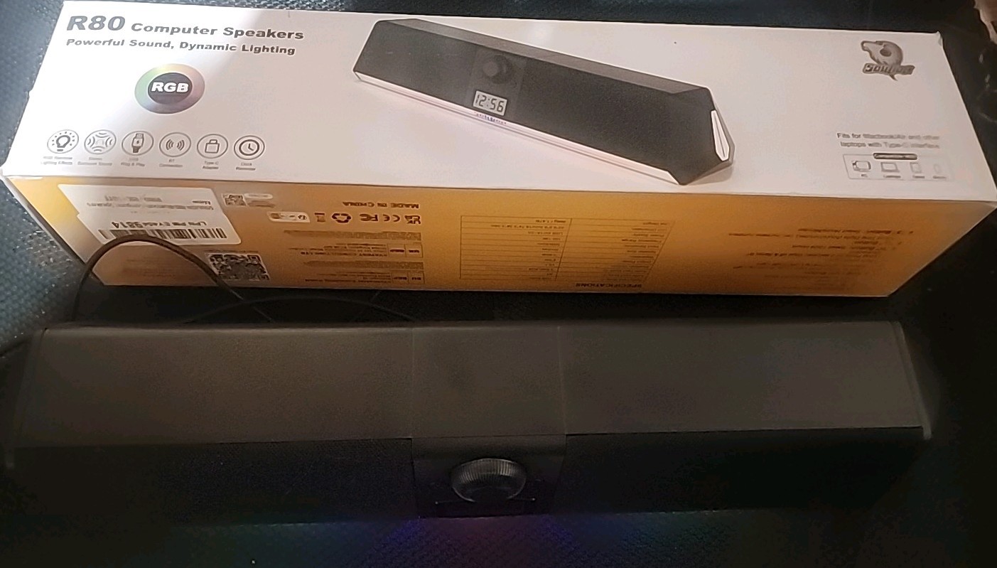 SOULION R80 Bluetooth Computer Speakers, USB Speakers  with Digital Clock...SH3