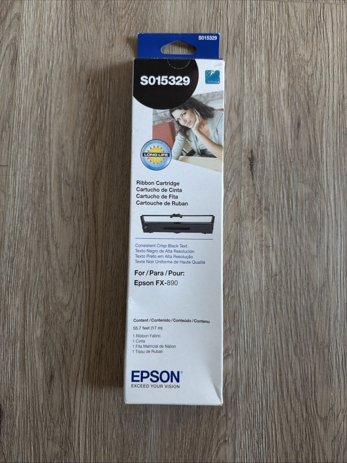 S015329-Fabric Ribbon Cartridge for Epson FX-890